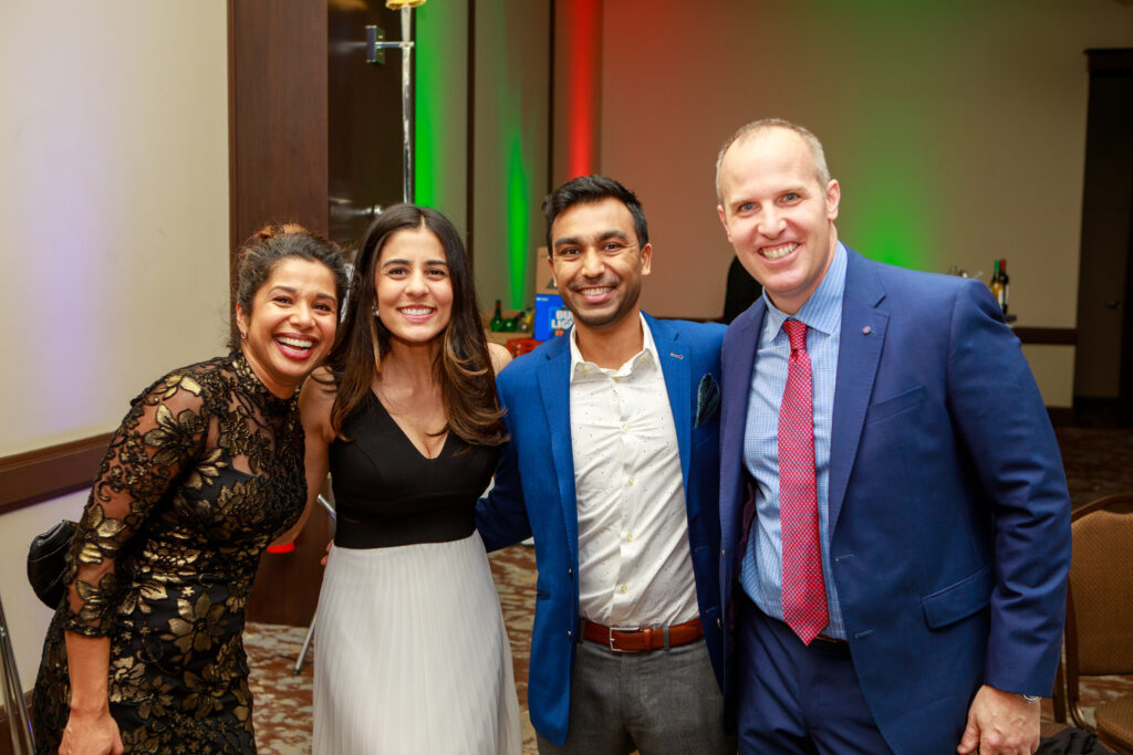 Staff dressed up at holiday party